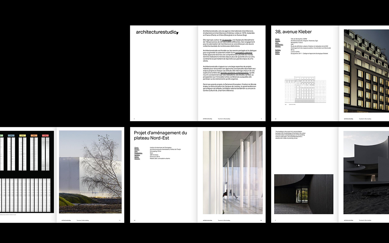Architecturestudio brochure spreads