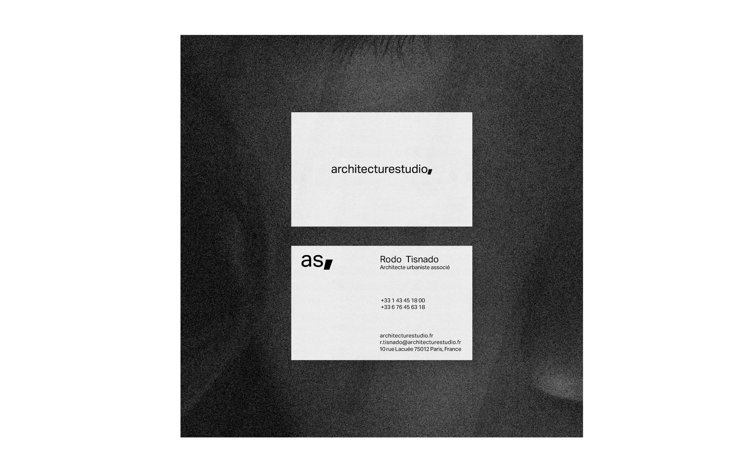Architecturestudio business card mockup