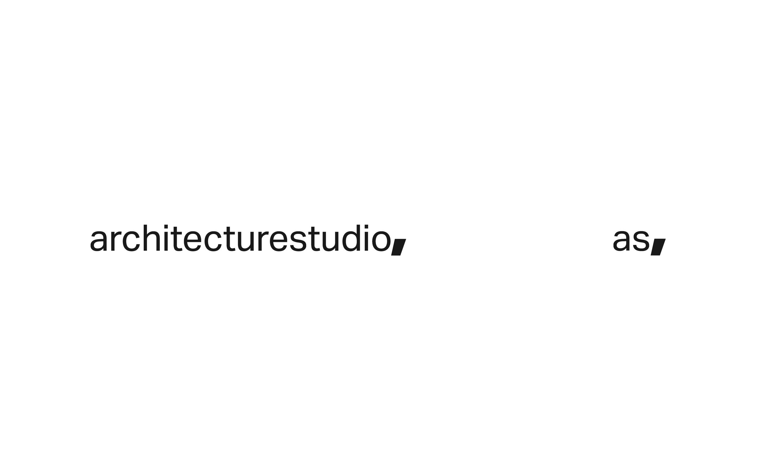 architecturestudio logo lockup and monogram