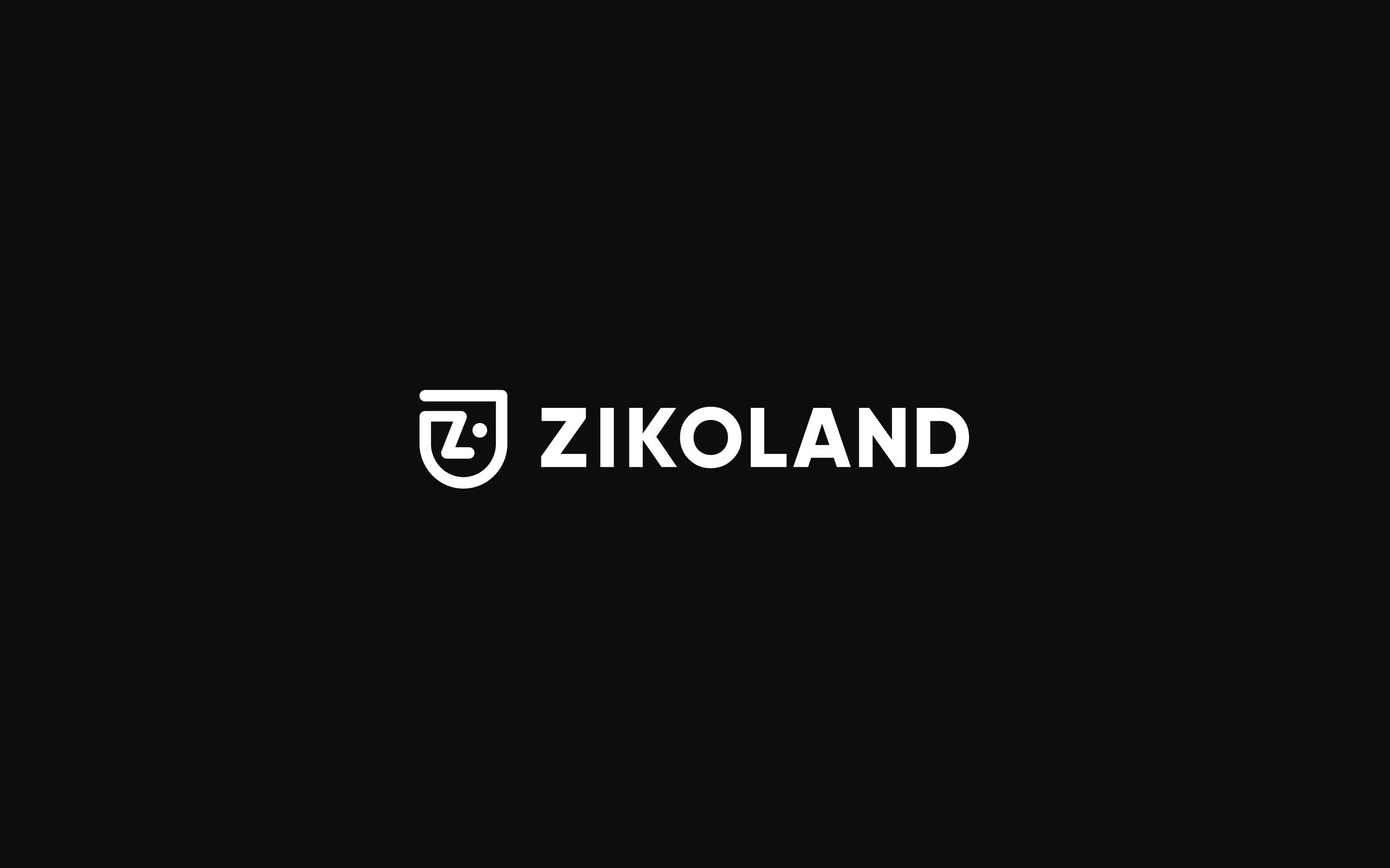 ZIKOLAND logo on a dark background